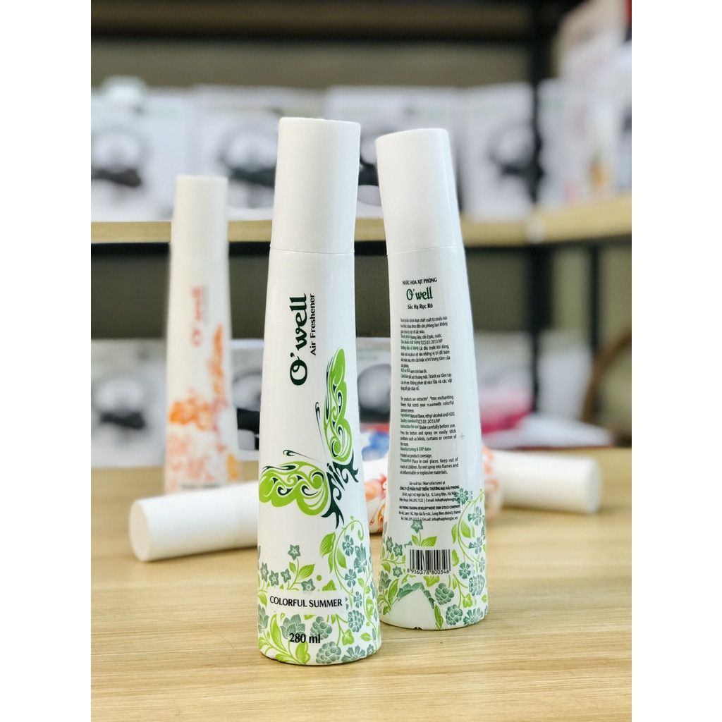 XỊT THƠM PHÒNG O'WELL 280ML SET  2 CHAI